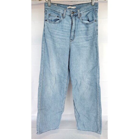 Levi Light Wash High Loose Baggy Jeans Size 27 - Picture 1 of 14